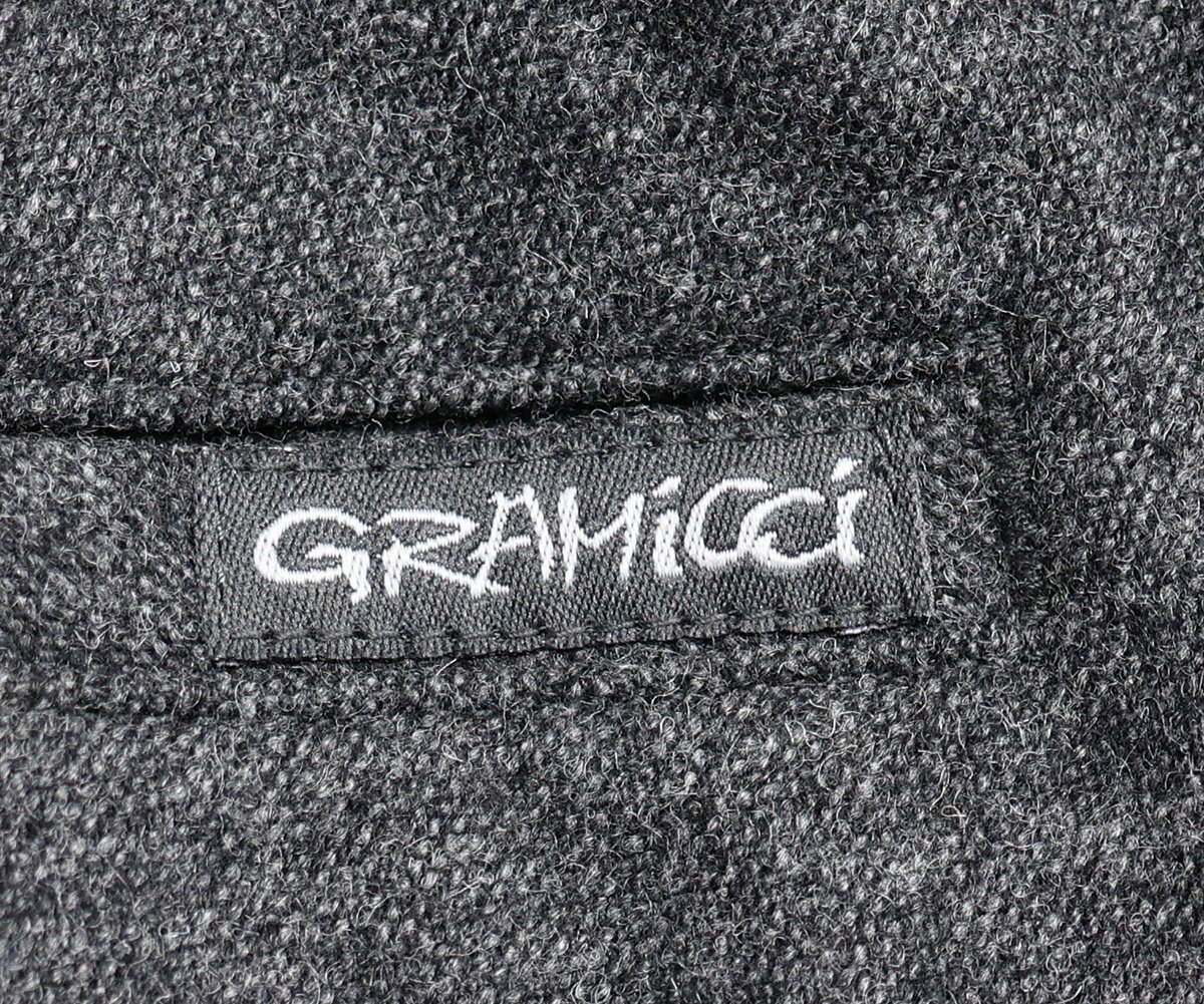 GRAMICCI (グラミチ) Wool Blend Tuck Tappered Pants / ウールブレンド タックテーパードパンツ GMP-20F1576 美品 グレー size Lの画像8