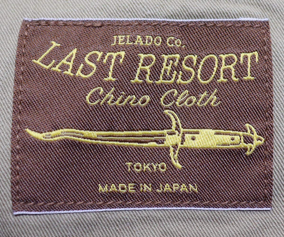 JELADO (ジェラード) 41KHAKI “LAST RESORT” CHINO CLOTH / 41カーキ ラストリゾート チノクロス AG94341A 美品 オリーブ size Sの画像8