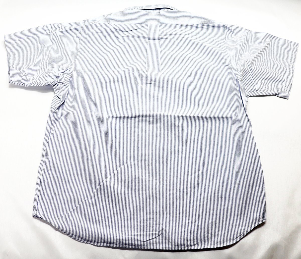 Workers K&T H MFG Co (ワーカーズ) Short Sleeve BD Shirt - Blue Stripe Supima OX / 半袖ボタンダウンシャツ 美品 ブルーストライプ 17_画像2