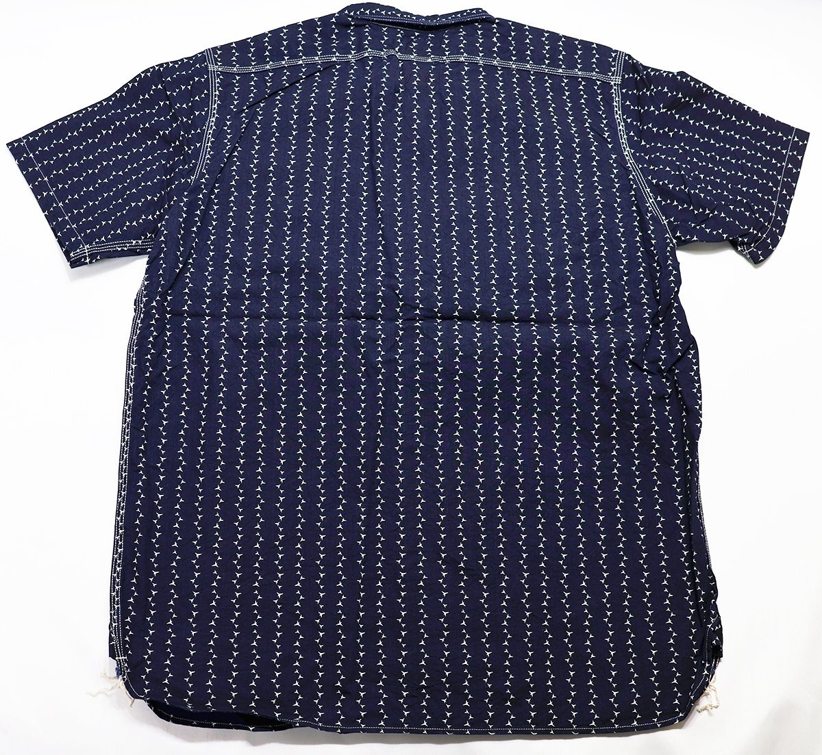 SAMURAI JEANS (サムライジーンズ) Makibishi Wabash Work Shirt / マキビシウォバッシュ 半袖ワークシャツ SMBS-S01 未使用品 size XXL_画像2