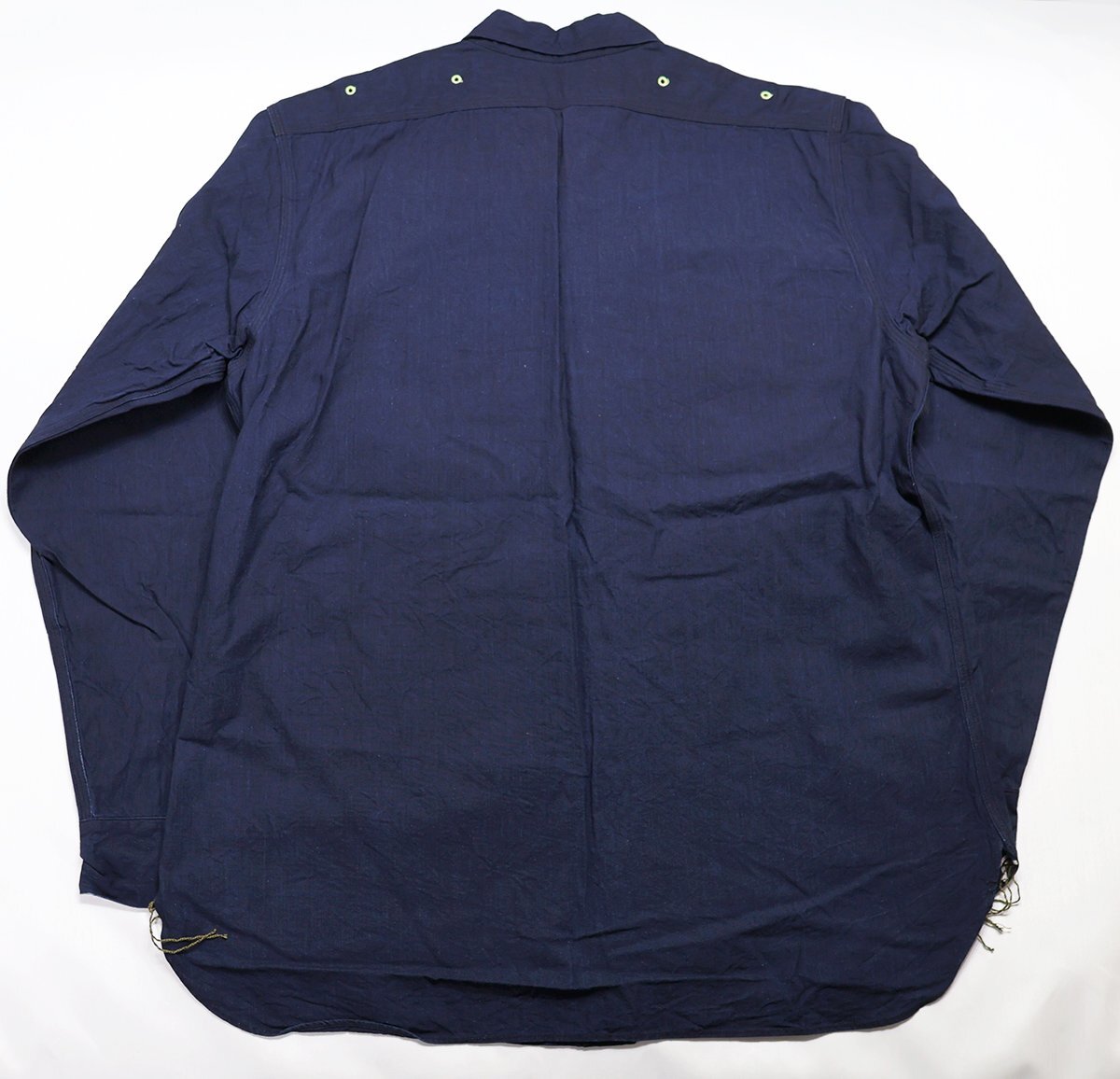 SugarCane (シュガーケーン) Chambray Ventilation Shirt / シャンブレー ベンチレーションシャツ sc27748 極美品 ネイビー size XL_画像2