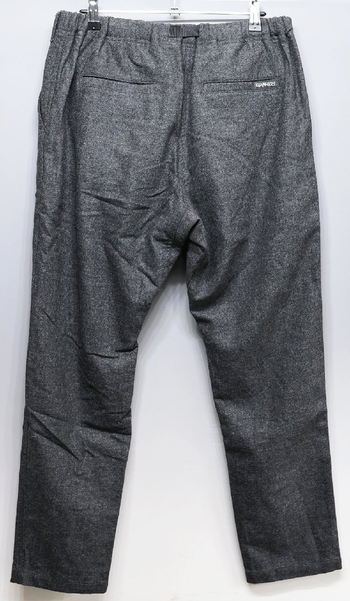 GRAMICCI (グラミチ) Wool Blend Tuck Tappered Pants / ウールブレンド タックテーパードパンツ GMP-20F1576 美品 グレー size Lの画像3
