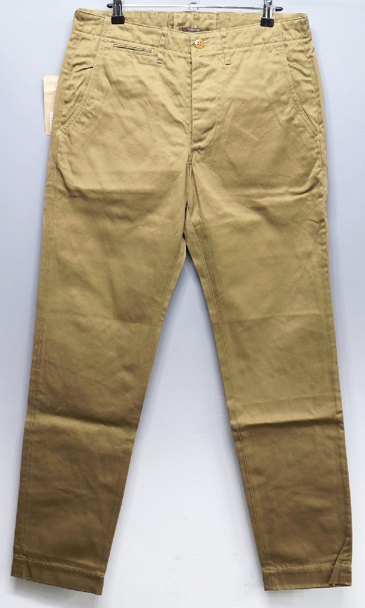 Workers K&T H MFG Co (ワーカーズ) Officer Trousers Slim Fit / オフィサートラウザー スリム 未使用品 USMC KHAKI w32_画像2