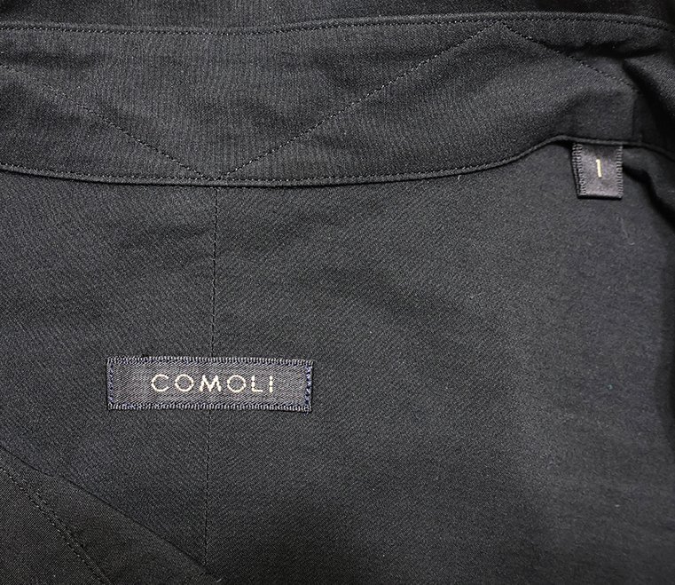 COMOLI (コモリ) 22SS COMOLI SHIRT / コモリシャツ V01-02001 ブラック size 1の画像5