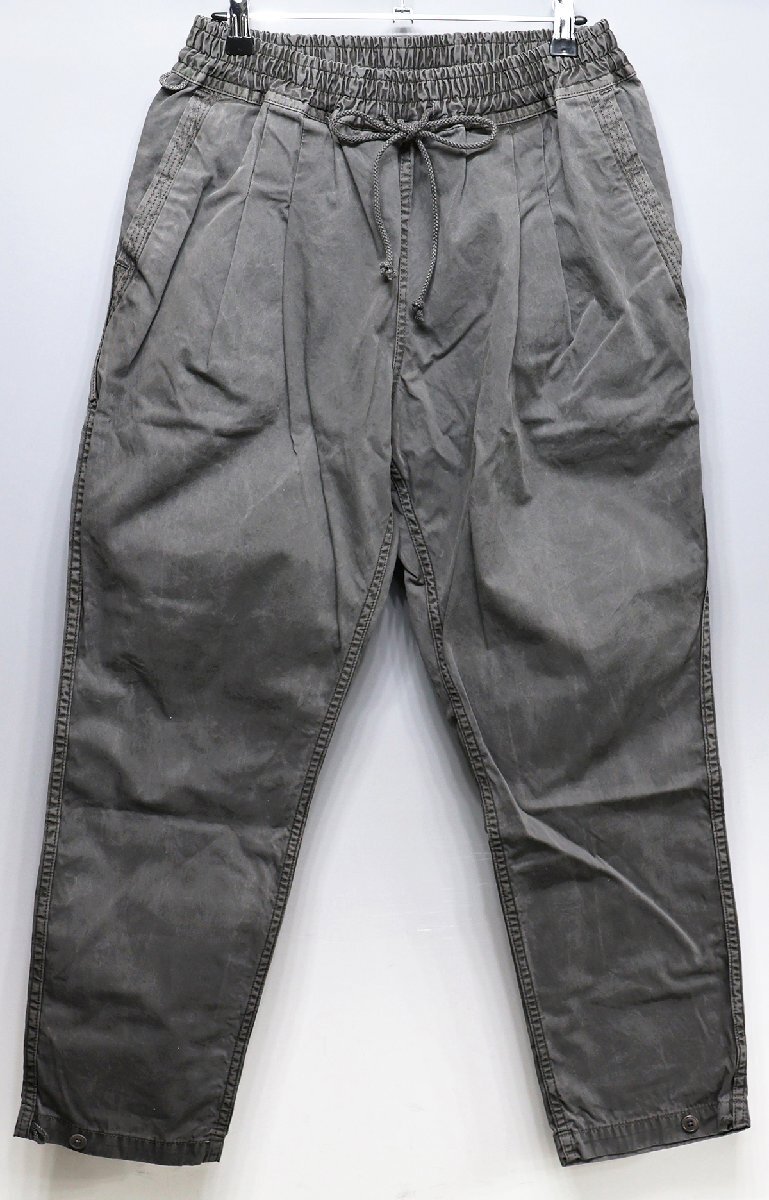 hobo (ホーボー) Cotton Twill Charcoal Dyed Easy Pants / コットンツイル イージーパンツ HB-P3302 未使用品 チャコール size M_画像2