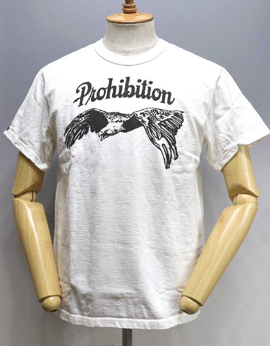 Deluxeware (デラックスウエア) DXT-2202...PROHIBITION / プロヒビション クルーネックTシャツ 未使用品 WHITE size L / ホワイトの画像2