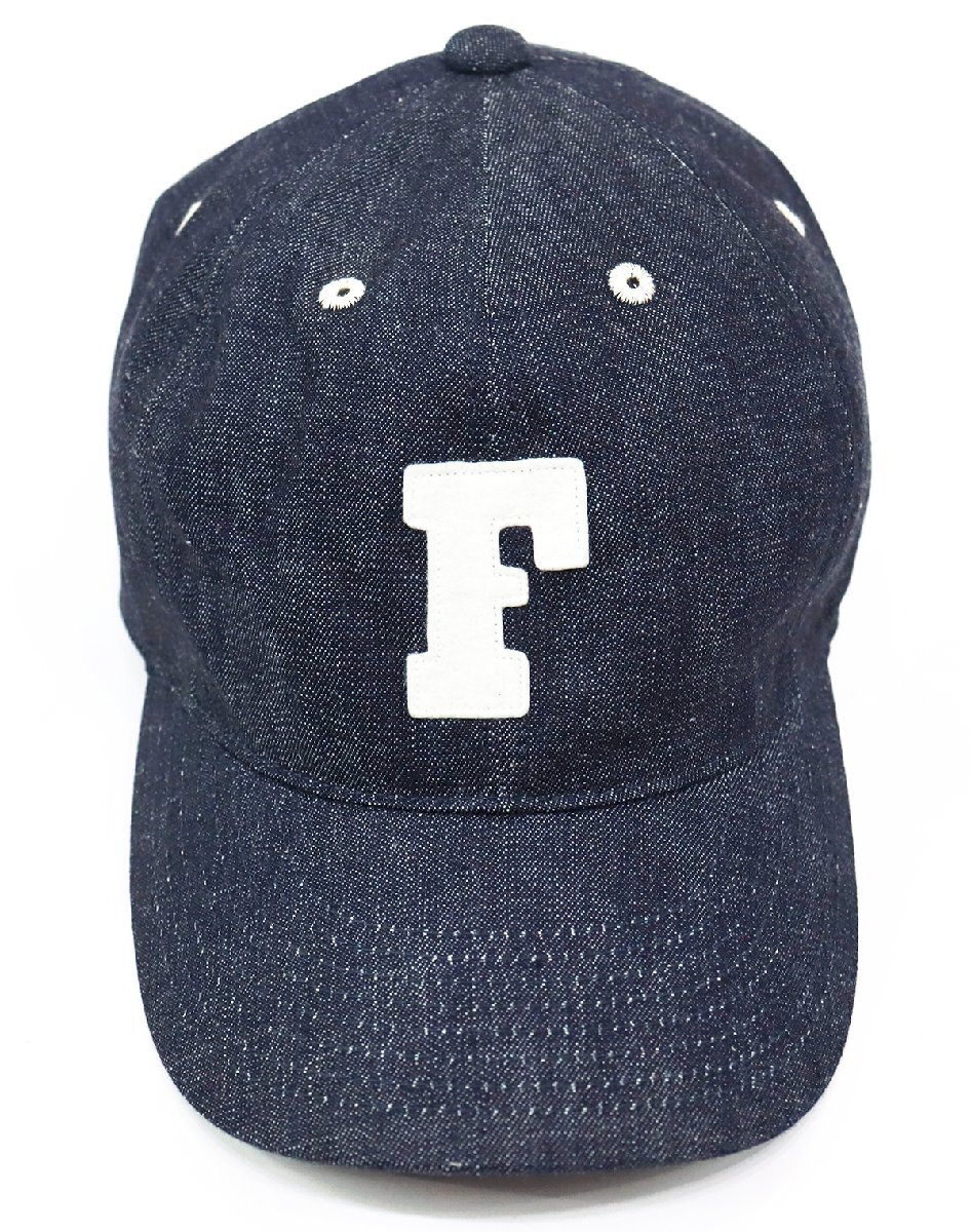 Fullcount (フルカウント) 6Panel Denim Baseball Cap “F” Patch / デニム ベースボールキャップ Lot 6843 美品 インディゴブルーの画像2