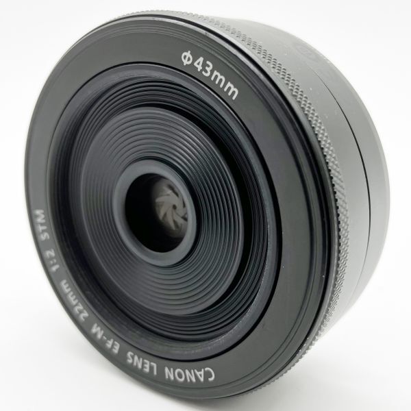 ■ 元箱付きのほぼ新品■ CANON キャノン 単焦点広角レンズ EF-M22mm F2 STM ミラーレス一眼対応 EFマウント ブラック_画像2