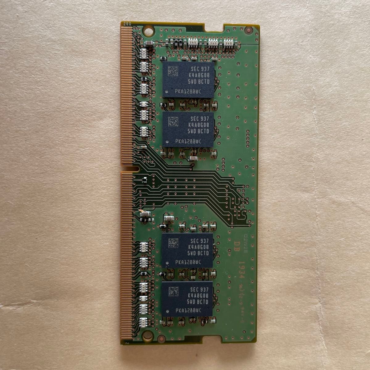 SAMSUNG サムスン PC4-21300 DDR4-2666 8GB  SO-DIMM M471A1K43DB1-CTD
