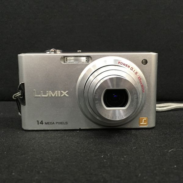 Q116-S2 Panasonic パナソニック LUMIX ルミックス DMC-FX66 コンパクトデジタルカメラ シルバー 箱/説明書/充電器付き 通電確認OK 1083859_画像2