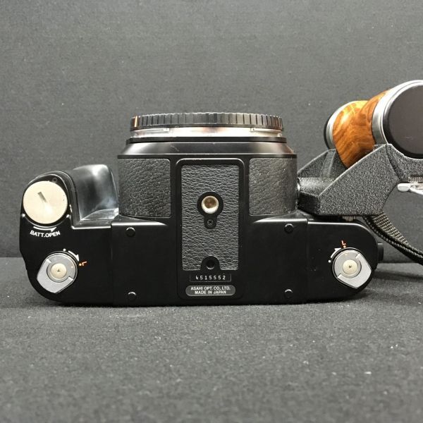 Q110-S1 ASAHI PENTAX アサヒ ペンタックス 67 II ボディ 本体 中盤カメラ 木製グリップ付き フィルムカメラ 1090192の画像7