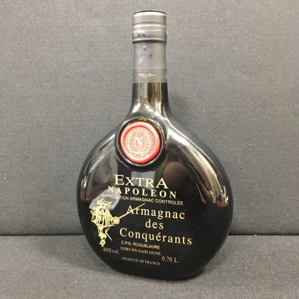 R118-S3 未開栓 Armagnac des Conquerants EXTRA NAPOLEON ブランデー 700ml 40% 古酒 1094817の画像1