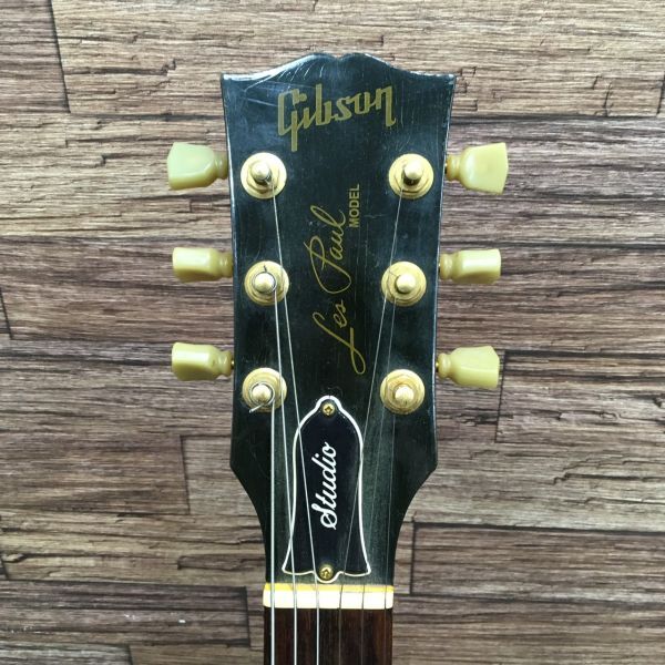 R101-S3 □ Gibson ギブソン Les Paul Studio レスポール スタジオ GEM SERIES エレキギター ハードケース付き 通電/音出し確認OK 1110371の画像3