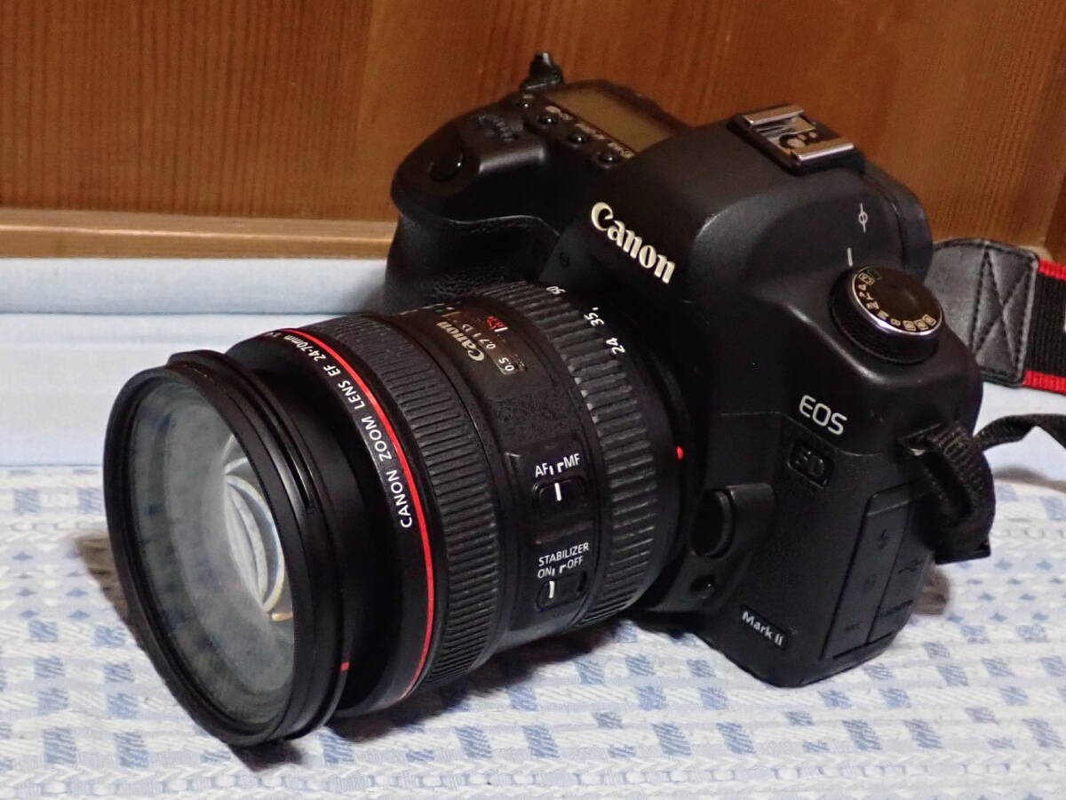 Canon キャノン EOS 5D Mark II デジタル一眼レフカメラ EF 24-70mm F4L IS USM レンズ_画像2