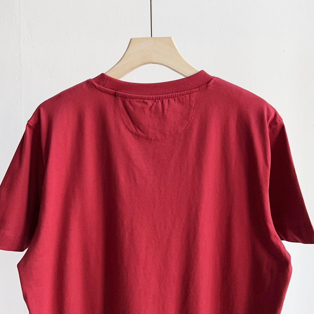 ブルネロクチネリ　BRUNELLO CUCINELLI メンズ　Tシャツ　半袖　丸首　ロゴあり　S-XL　サイズ選択可能 b505_画像3