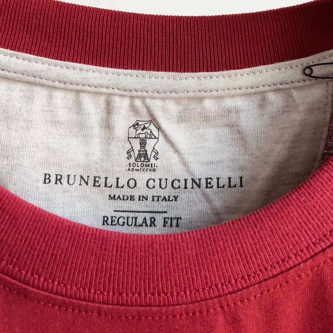 ブルネロクチネリ　BRUNELLO CUCINELLI メンズ　Tシャツ　半袖　丸首　ロゴあり　S-XL　サイズ選択可能 b505_画像4