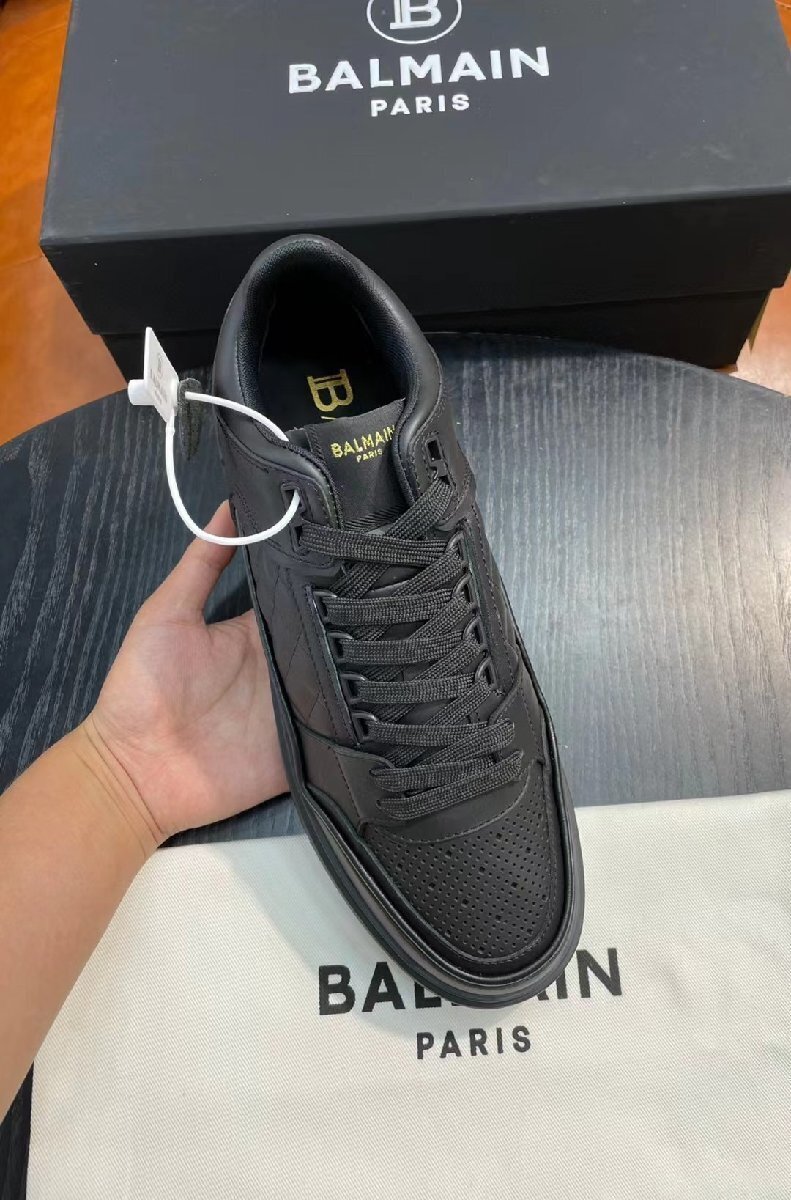 新品　BALMAIN　バルマン　メンズ　スニーカー　靴　レザー　スポーツシューズ　39-44　サイズ選択可能　 b652_画像2
