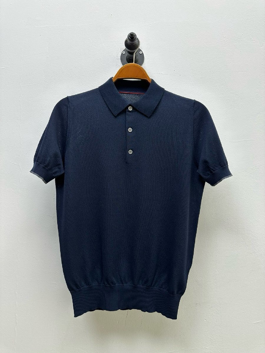 ブルネロクチネリ　BRUNELLO CUCINELLI メンズ　ポロシャツ　半袖　新品　ビジネス　M-XXL　サイズ選択可能 b95_画像1