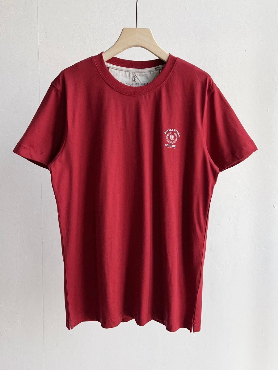 ブルネロクチネリ　BRUNELLO CUCINELLI メンズ　Tシャツ　半袖　丸首　ロゴあり　S-XL　サイズ選択可能 b505_画像1