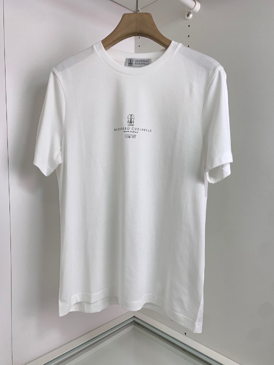 ブルネロクチネリ　BRUNELLO CUCINELLI メンズ　Tシャツ　文字ロゴ　シンプル　半袖　コットン　M-5XL　サイズ選択可能 xx513_画像1