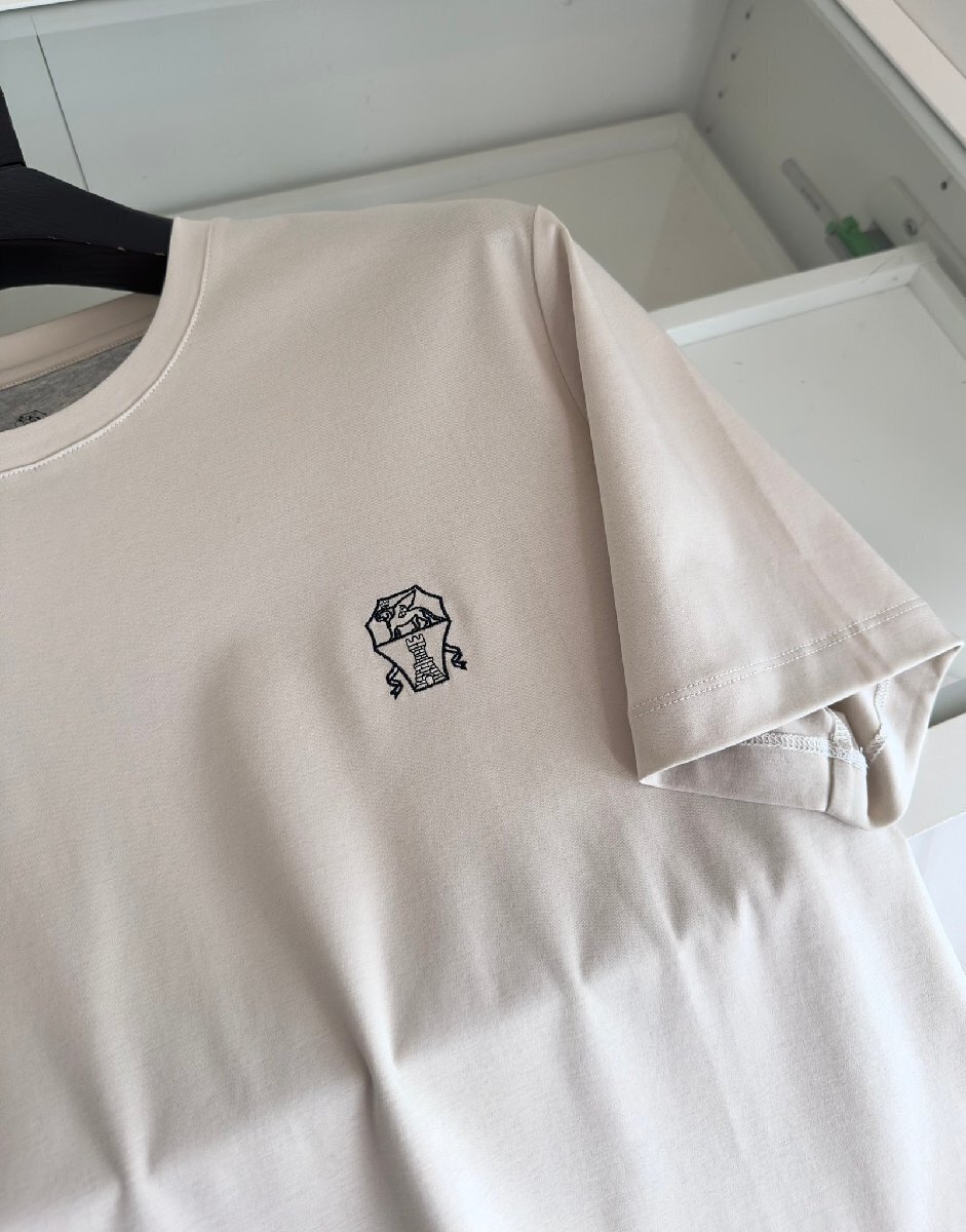 ブルネロクチネリ　BRUNELLO CUCINELLI メンズ　Tシャツ　刺繍ロゴ　背中文字　シンプル　半袖　M-3XL　サイズ選択可能 b670_画像6