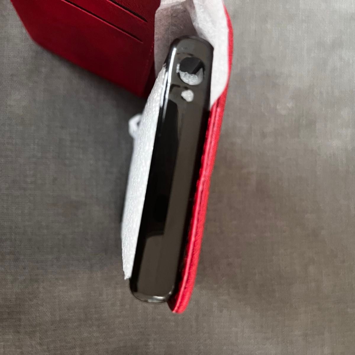 iPhone android 機種不明　手帳型スマホケース　赤 カバー 携帯ケース