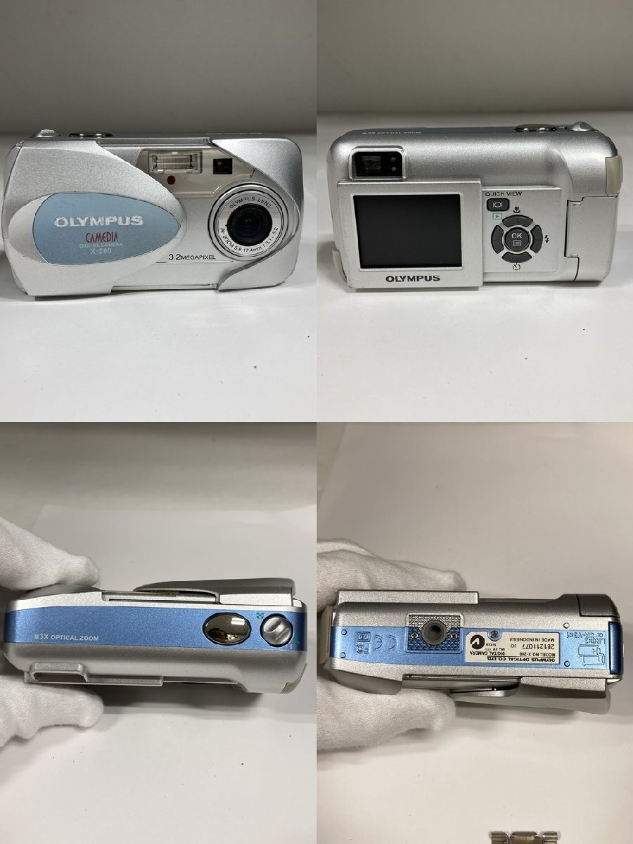 【ジャンク品】オリンパス OLYMPUS カメディア キャメディア コンパクトデジタルカメラ 4台おまとめ / CAMEDIA C830L C2000Z C960 X200の画像5