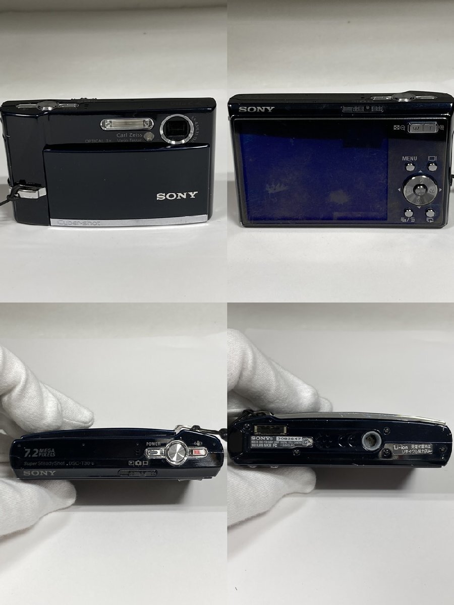 【ジャンク品】コンパクトデジタルカメラ 4台おまとめ / オリンパス FE-220 / カシオ EXLIM×2 / SONY Super Steady Shot DSC-T30の画像8
