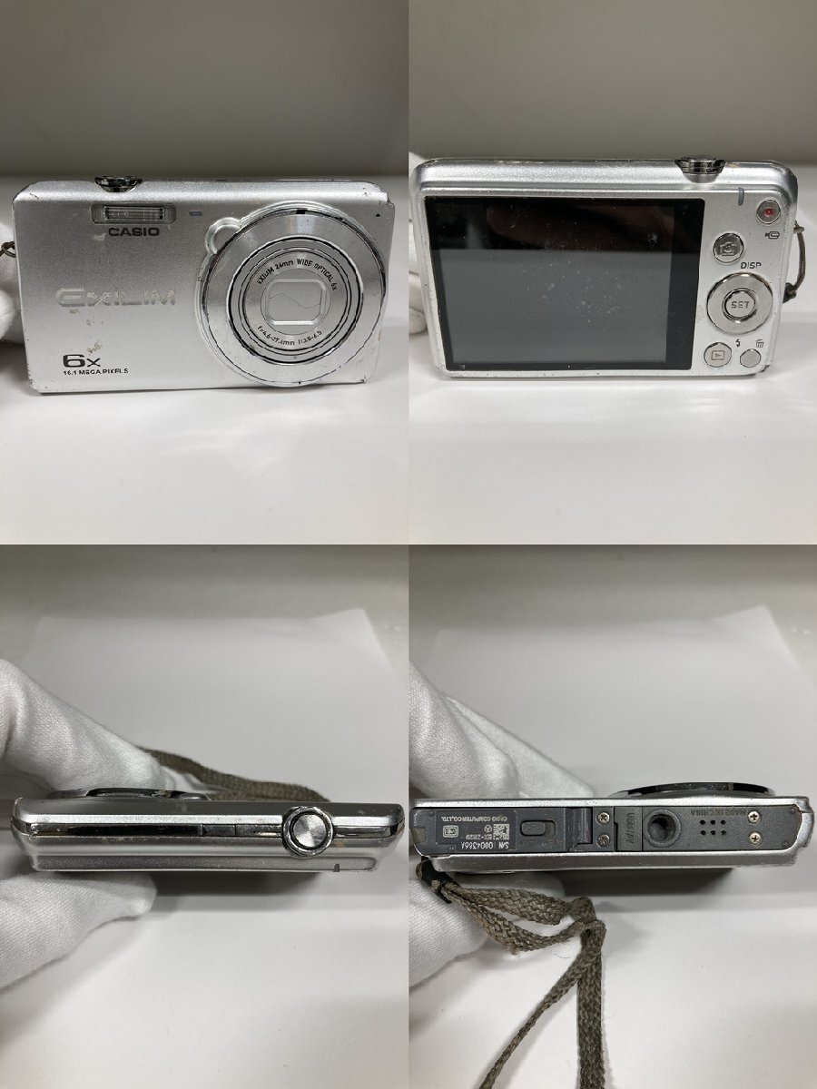 【ジャンク品】コンパクトデジタルカメラ 4台おまとめ / オリンパス FE-220 / カシオ EXLIM×2 / SONY Super Steady Shot DSC-T30の画像2