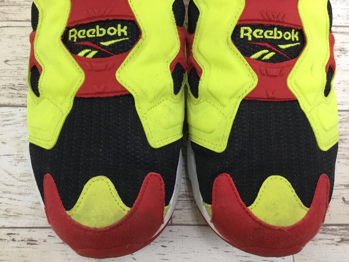 149B Reebok INSTAPUMP FURY OG Citron リーボック インスタポンプフューリー V47514 27.5cm イエロー【中古】の画像4