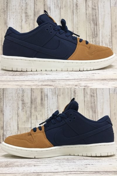 148B NIKE SB DUNK LOW PRO PRM Desert Ochre and Midnight Navy DX6775-400【未使用】_画像4