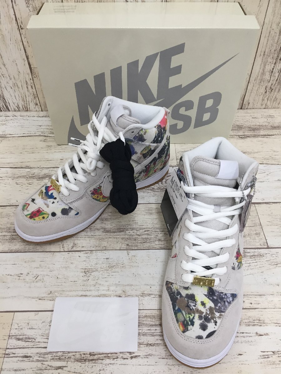 148B Supreme × NIKE SB DUNK HIGH OG QS FD8779-100 シュプリーム ナイキ ダンク【未使用】の画像1