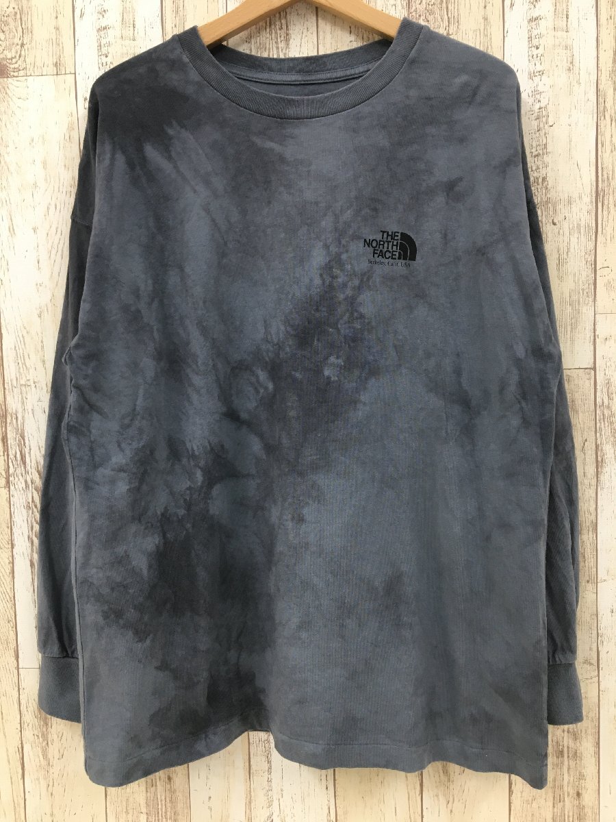 129AH THE NORTH FACE PURPLE LABEL 70z Tie Dye L/S Logo Tee NT3073N【中古】_画像1