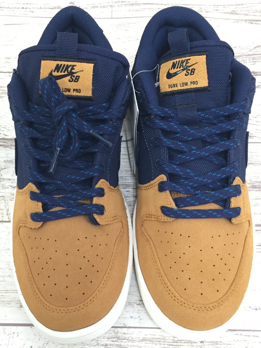 148B NIKE SB DUNK LOW PRO PRM Desert Ochre and Midnight Navy DX6775-400【未使用】_画像2