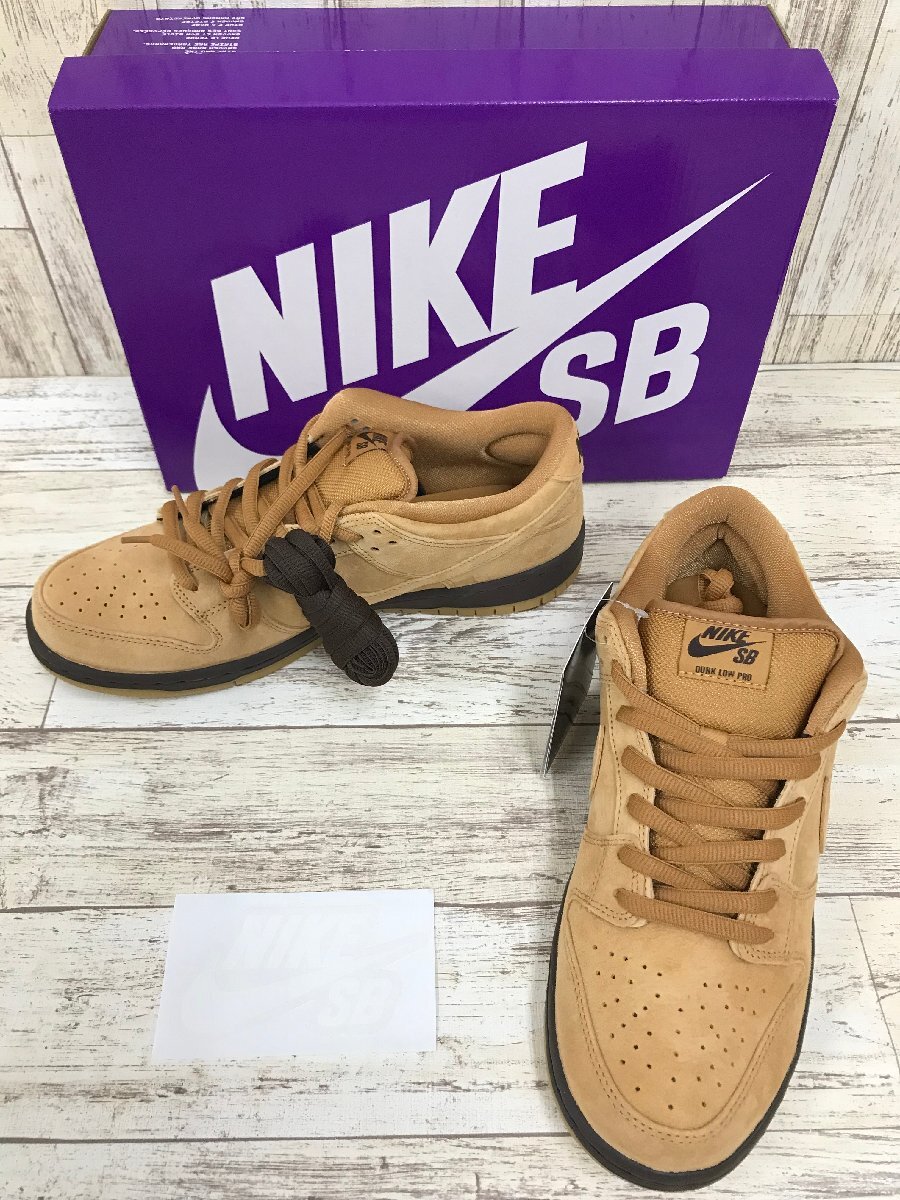 148B NIKE SB DUNK LOW PRO WHEAT BQ6817-204 ナイキ エスビー ダンク【未使用】_画像1