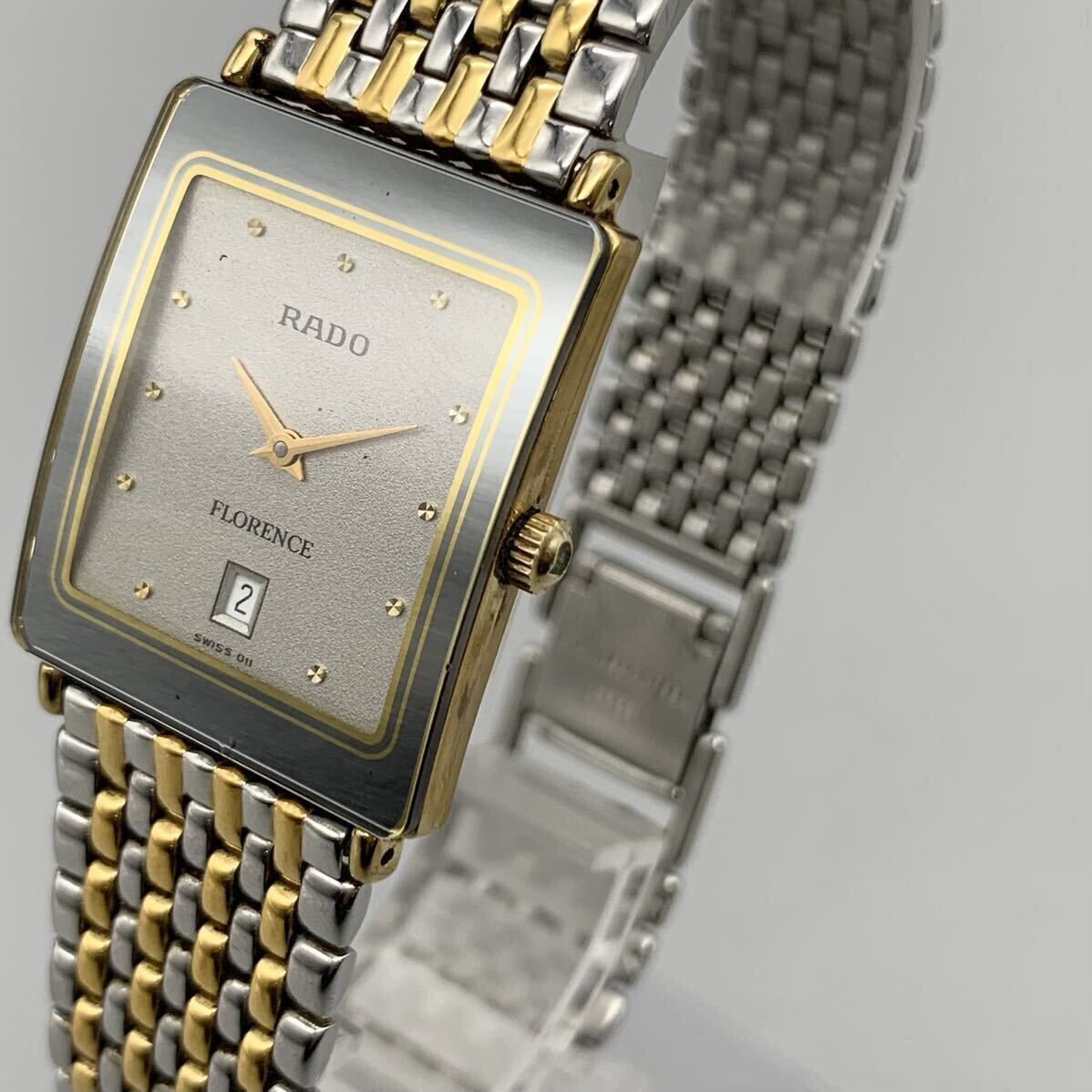 FN11919P【1000円スタート!!】RADO ラドー FLORENCE フローレンス QUARTZ クォーツ 腕時計 の画像4