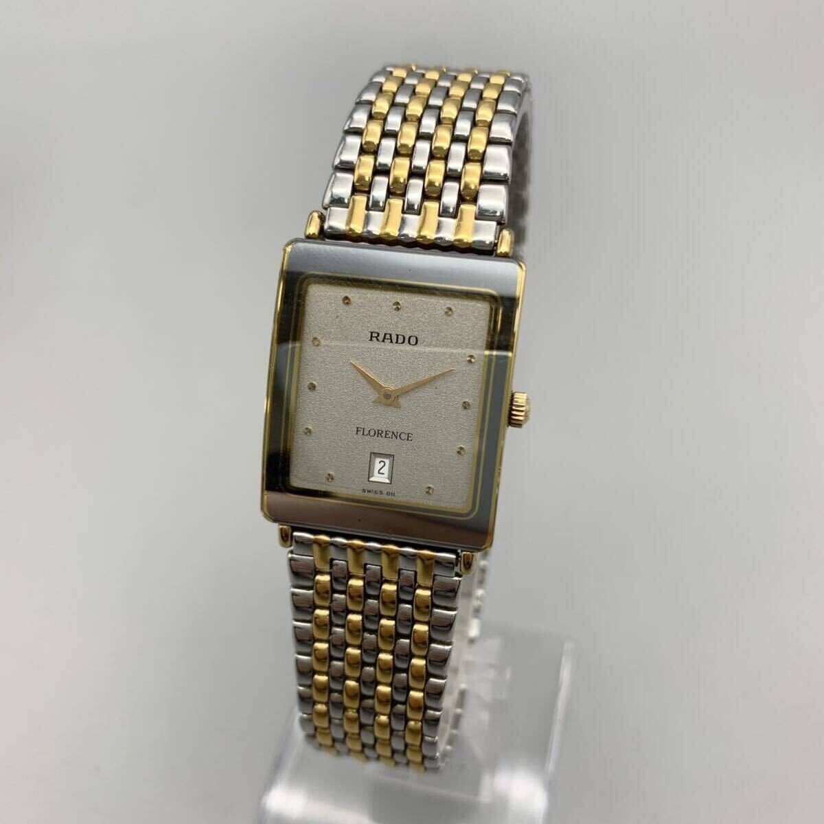 FN11919P【1000円スタート!!】RADO ラドー FLORENCE フローレンス QUARTZ クォーツ 腕時計 の画像2