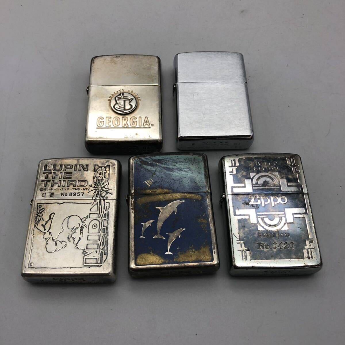 FN11981A【まとめ売り!!】ZIPPO ジッポ ライター オイルライター 喫煙具 19点 総重量 約 1201g _画像7