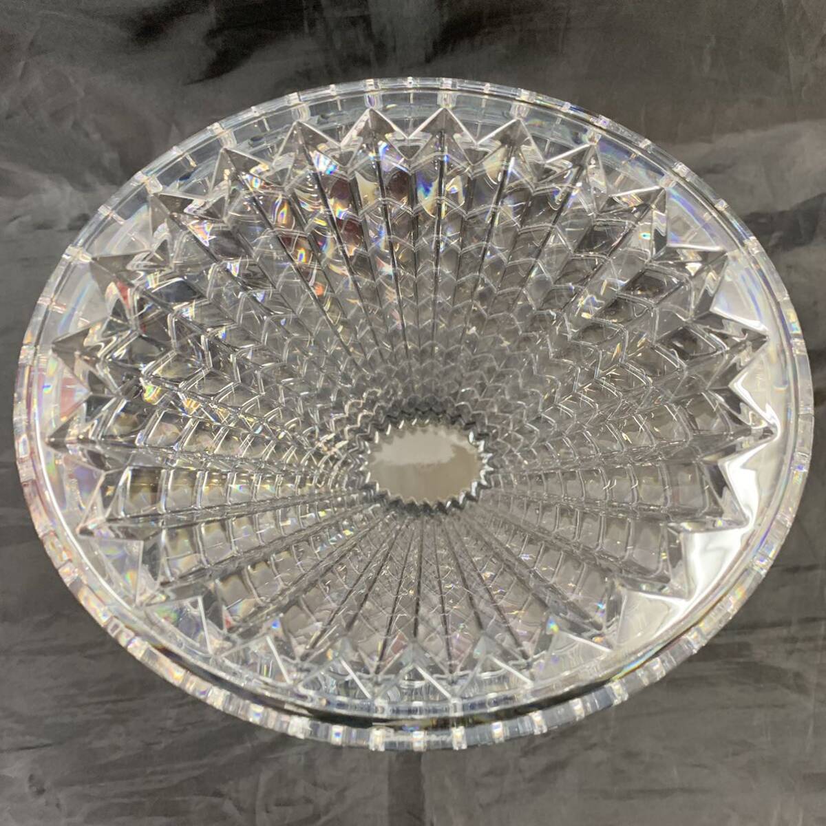 FN12153V【1000円スタート!!】Baccarat バカラ 花瓶 アイベース 花 フラワーベース クリスタル ガラス 置物 インテリア の画像7