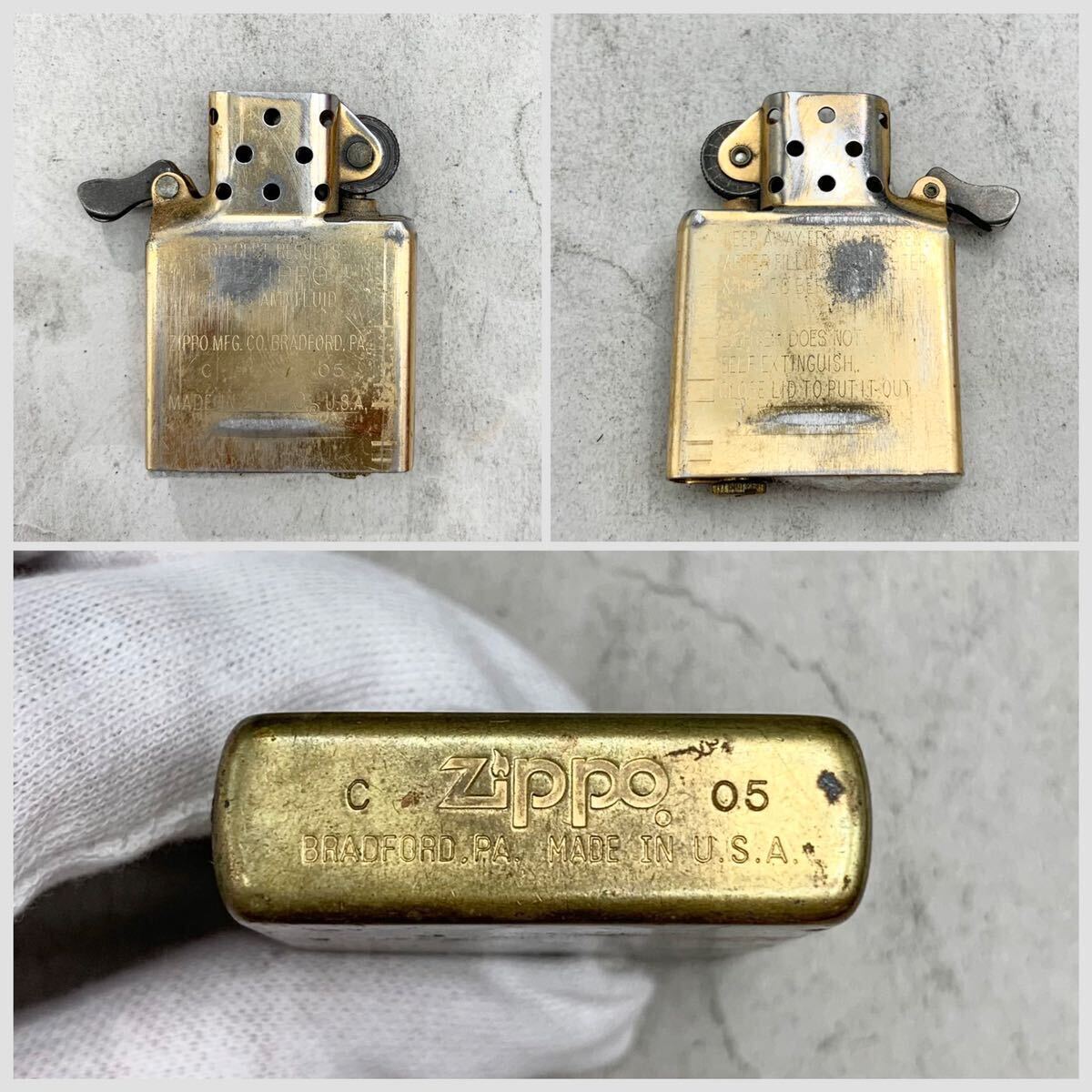 FN12176K【1000円スタート!!】ZIPPO ジッポ ライター オイルライター 喫煙具 喫煙グッズ 2点セットの画像9