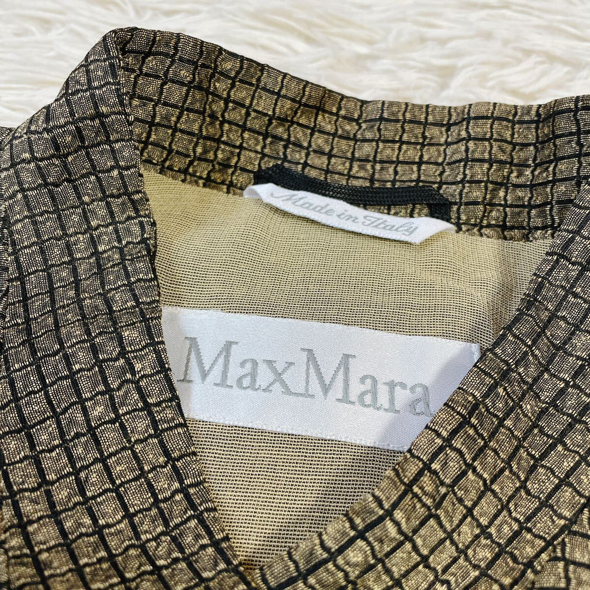 【美品】MaxMaraマックスマーラ　白タグ　ベスト　春秋　42_画像3