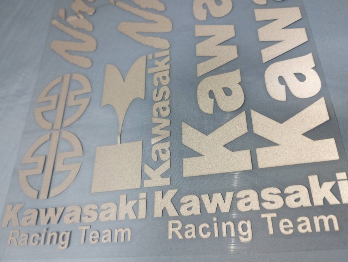 防水反射 バイクステッカー カワサキ ニンジャ Kawasaki Ninja Sticker 色:反射シルバーの画像4