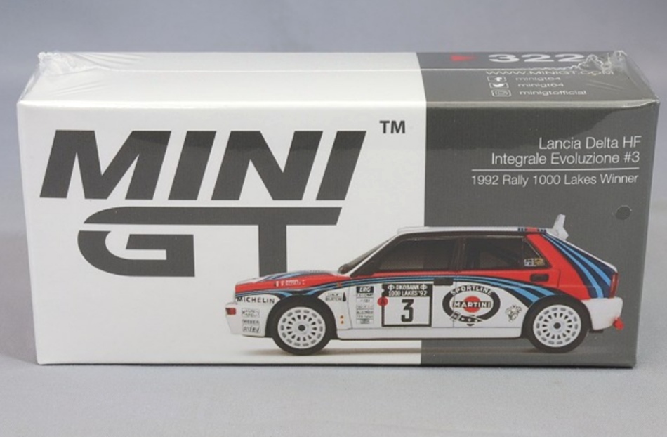 即決！ TRUESCALE MINI GT 1/64 ランチア デルタ HF インテグラーレ エボルツィオーネ 1992 1000湖ラリー ウィナー #3 新品・未開封品の画像1