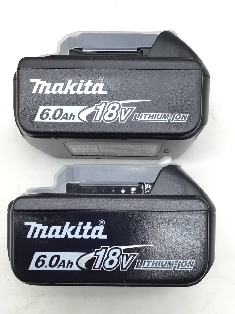 【領収書発行可】☆[未使用]Makita/マキタ 18v6.0Ah リチウムイオンバッテリー BL1860B 【2個セット】 [ITGX31SZQD7U]_画像1