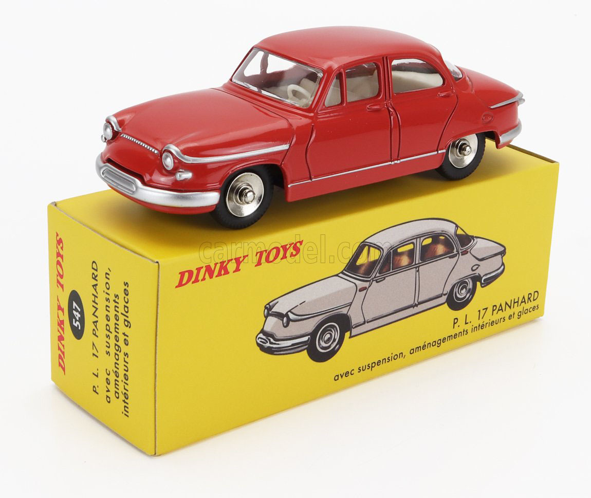 DINKY TOYS 1/43 Dinky панама -ruPL17 1961 красный PANHARD PL17 переиздание миникар 