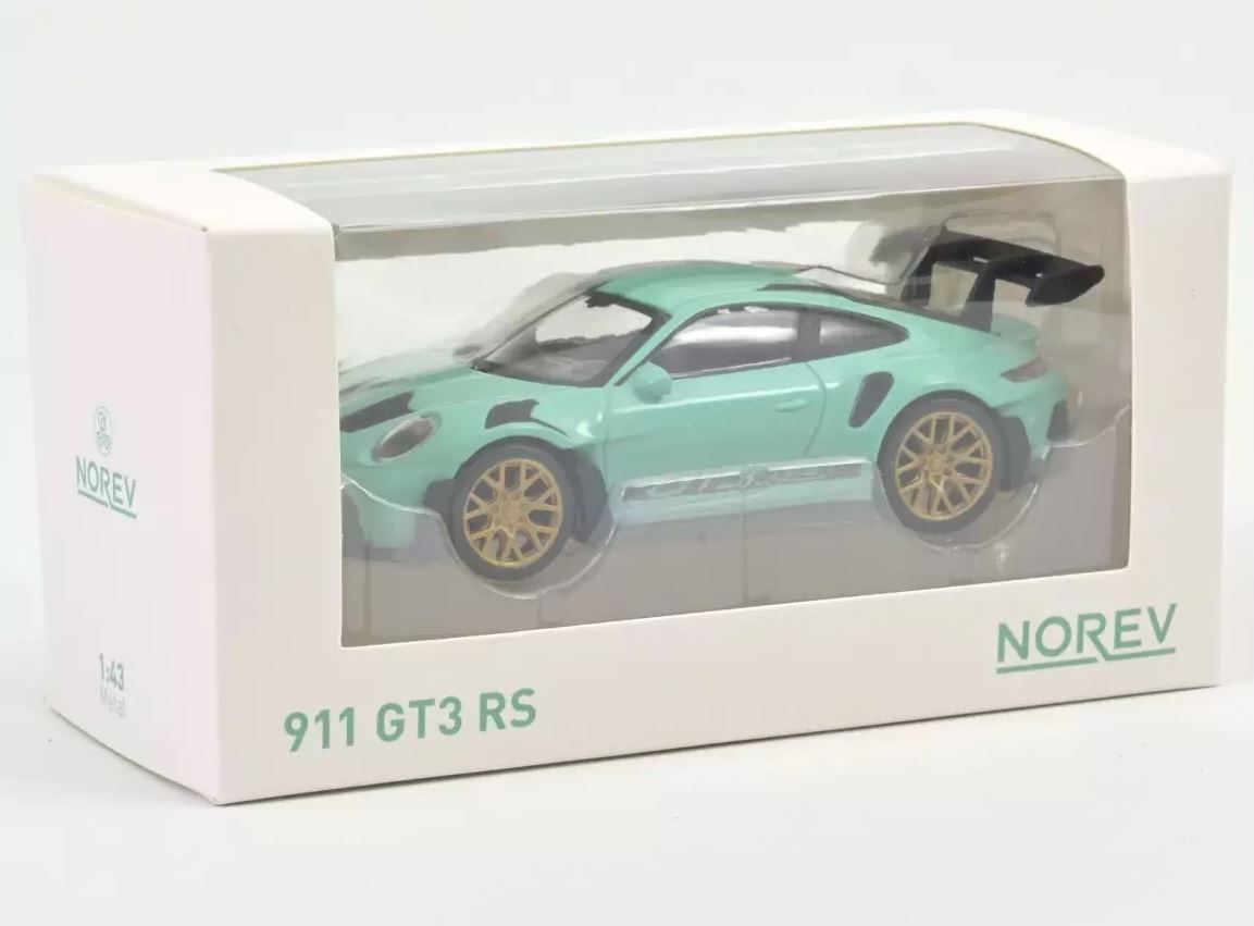 ノレブ 1/43 ポルシェ 911 992 GT3 RS 2022 ミントグリーン NOREV PORSCHE 911 GT3 RS ミニカーの画像3