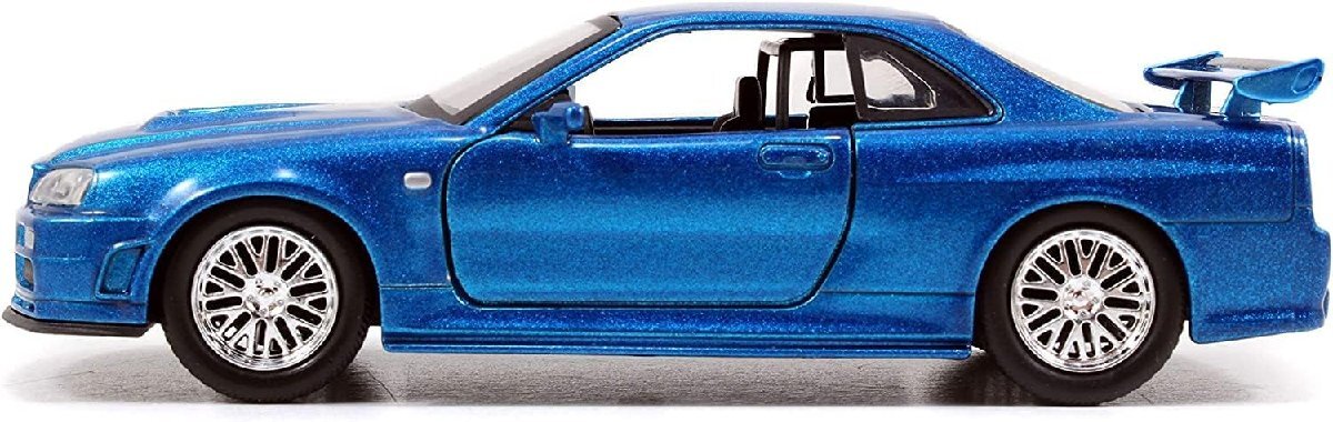 JADA TOYS 1/32 ワイルドスピード ブライアン 日産 GT-R (R34) シルバー / ブルー 2台セット F&F SKYLINE 31980_画像5