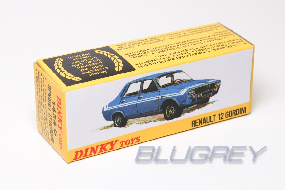 DINKY TOYS 1/43 Renault 12 Gordini голубой Renault 12 Gordini переиздание миникар 1424G