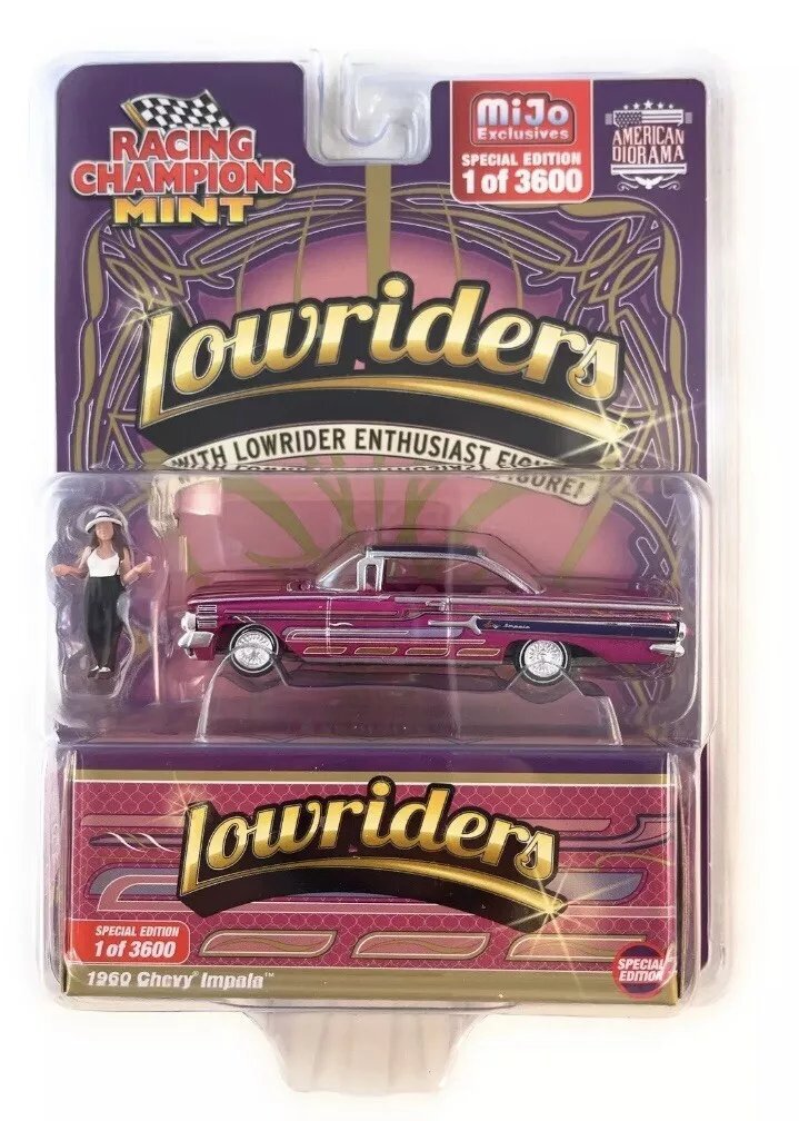 レーシング チャンピオンズ 1/64 シボレー インパラ SS 1960 ローライダー フィギア付き Lowriders Chevrolet Impala ミニカー_画像2