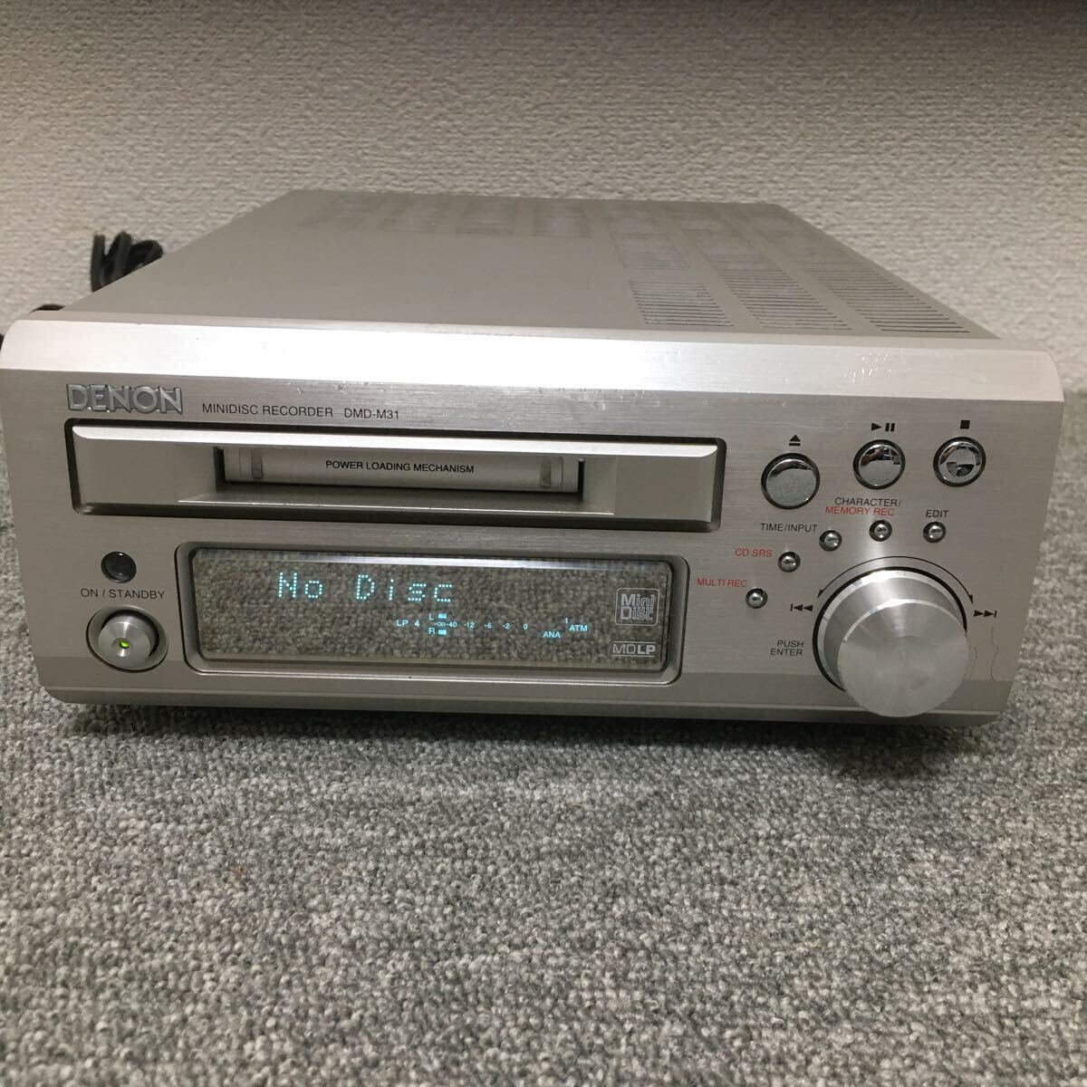 DENON MINIDISC RECORDER DMD-M31デノン MDレコーダー ＊動作確認済み   J-509の画像1